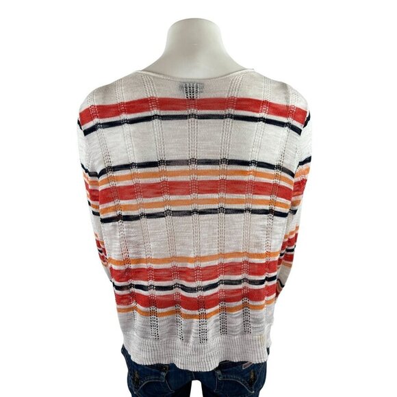 Torrid Striped Cardigan Sweater 1 1X Lightweight Long Sleeve - Picture 3 of 8